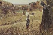 Mikhail Nesterov The Vision of the Boy Bartholomew oil painting on canvas